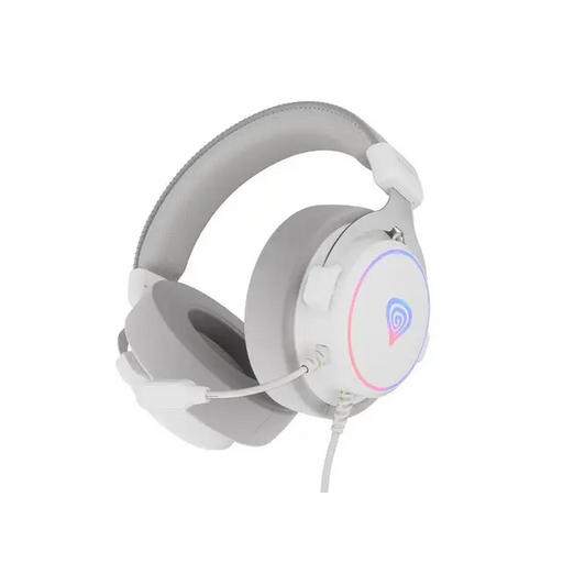 Genesis Headset Neon 764 with microphone RGB illumination USB White - Слушалки<<<GENESIS компютърна