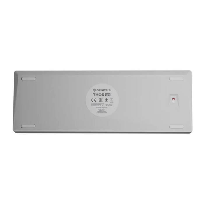 Genesis THOR 660 RGB Gaming keyboard RGB LED light US White Wireless/Wired Wireless connection Gateron Red Switch