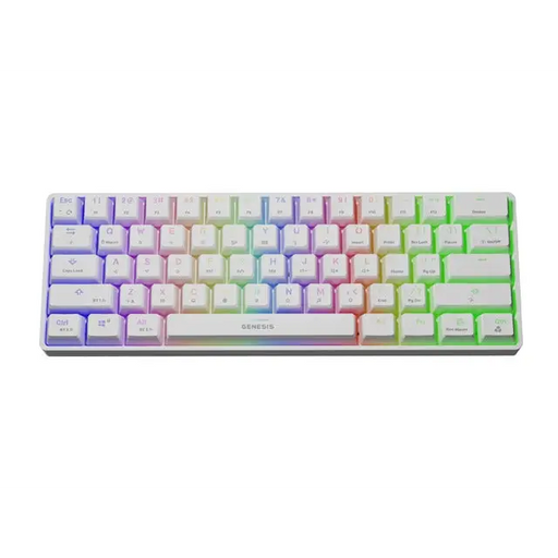 Genesis THOR 660 RGB Gaming keyboard RGB LED light US White Wireless/Wired Wireless connection Gateron Red Switch
