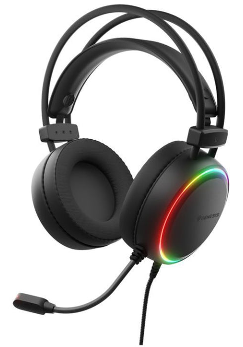 Genesis Headset Neon 613 G2 With Microphone RGB Illumination Black
