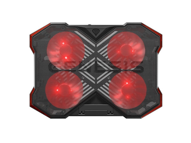 Genesis Laptop Cooling Pad Oxid 260 15.6-17.3 4 Fans, Led Light, 2 Usb