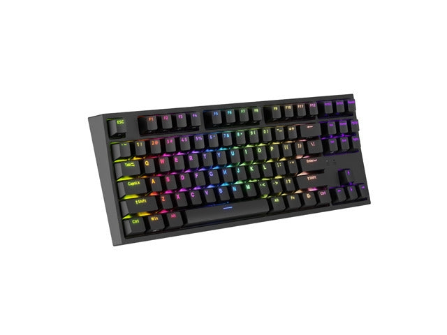 Genesis Gaming Keyboard Thor 404 TKL Black RGB Backlight US Layout Yellow Switch