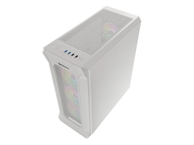 Genesis Gaming PC Case IRID 505 ARGB V2 Midi Tower Window White