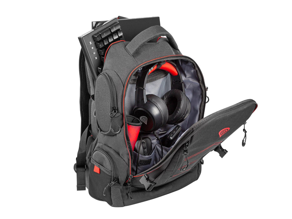 Genesis Laptop Backpack Pallad 550 Black 15,6"/17,3"