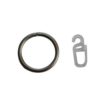 ACCESSORY METAL RING WITH HOOK F19 GENKOVSKI NICKEL MAT 10 pcs.