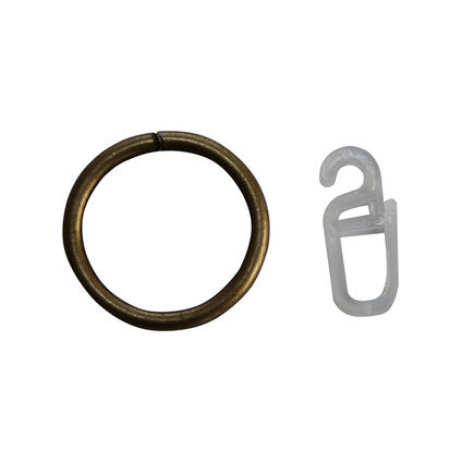 ACCESSORY METAL RING WITH HOOK F19 GENKOVSKI ANTIQUE GOLD 10 PCS.