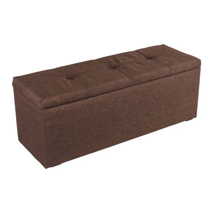 GENOMAX CHEST-STOOL 99X36X33 CM. BROWN