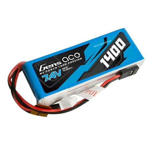 Gens ace 1400mAh 7.4V 2S1P LiPo battery for JR plug-in transmitter - Lithium and NiMH<<<Batteries<<<RC
