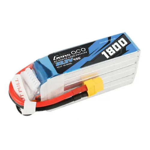 Gens ace 1800mAh 22.2V 45C 6S1P Lipo Battery Pack - Lithium and NiMH<<<Batteries<<<RC models<<<InnproXML