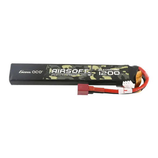 Gens ace 25C 1200mAh 2S1P 7.4V Airsoft Gun Lipo Battery with T Plug - Lithium and NiMH<<<Batteries<<<RC