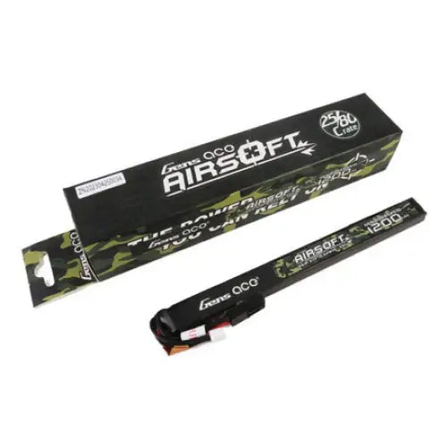 Gens ace 25C 1200mAh 3S1P 11.1V Airsoft Gun Lipo Battery with mini Tamiya Plug Long size - Lithium