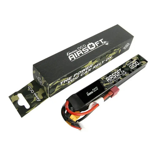 Gens Ace 25C 1200mAh 3S1P 11.1V Saddle Airsoft Gun Lipo Battery with T Plug - Lithium and NiMH<<<Batteries<<<RC