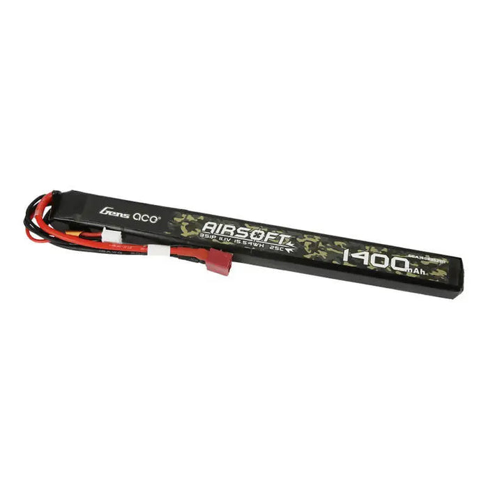 Gens ace 25C 1400mAh 3S1P 11.1V Airsoft Gun Lipo Battery with T Plug - Lithium and NiMH<<<Batteries<<<RC
