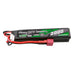 Gens Ace 25C 2000mAh 2S2P 7.4V Saddle Airsoft Gun Lipo Battery with Mini Deans(T) Plug - Lithium
