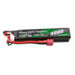 Gens Ace 25C 2000mAh 2S2P 7.4V Saddle Airsoft Gun Lipo Battery with Mini Deans(T) Plug - Lithium
