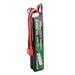 Gens Ace 25C 2000mAh 2S2P 7.4V Saddle Airsoft Gun Lipo Battery with Mini Deans(T) Plug - Lithium