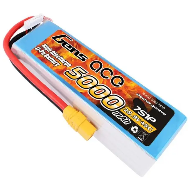 Gens Ace 5000mAh 25.9V 45C 7S1P XT90 Battery - Lithium and NiMH<<<Batteries<<<RC models<<<InnproXML