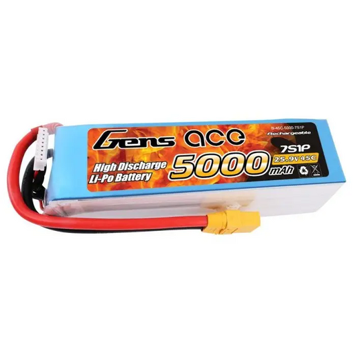 Gens Ace 5000mAh 25.9V 45C 7S1P XT90 Battery - Lithium and NiMH<<<Batteries<<<RC models<<<InnproXML