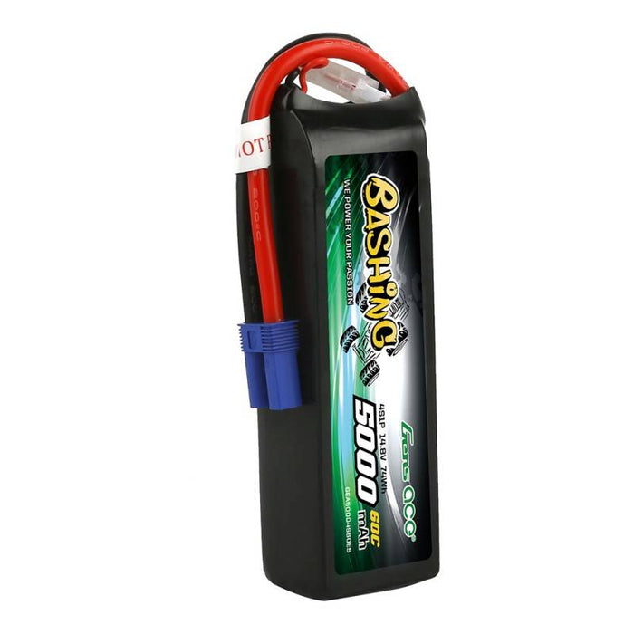 Gens Ace Bashing 5000mAh 14.8V 4S1P 60C EC5 LiPo Battery - Lithium and NiMH<<<Batteries<<<RC models<<<InnproXML