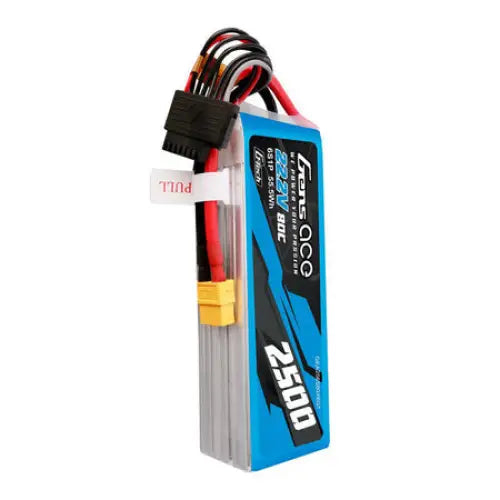 Gens ace G-Tech 2500mAh 22.2V 80C 6S1P Lipo Battery Pack with XT60 plug - Lithium and NiMH<<<Batteries<<<RC