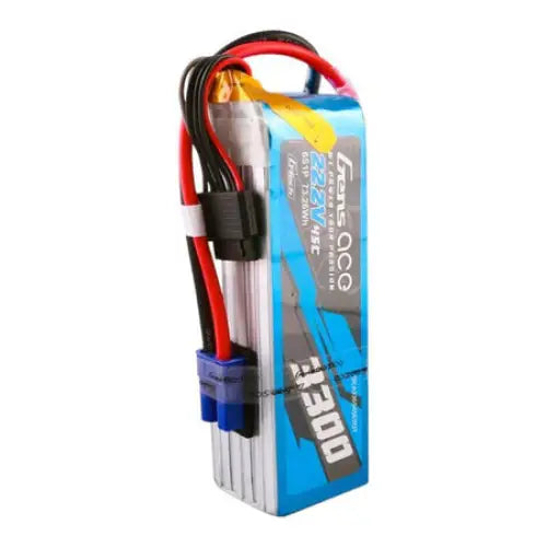 Gens ace G-Tech 3300mAh 22.2V 45C 6S1P Lipo Battery Pack with EC5 Plug - Lithium and NiMH<<<Batteries<<<RC