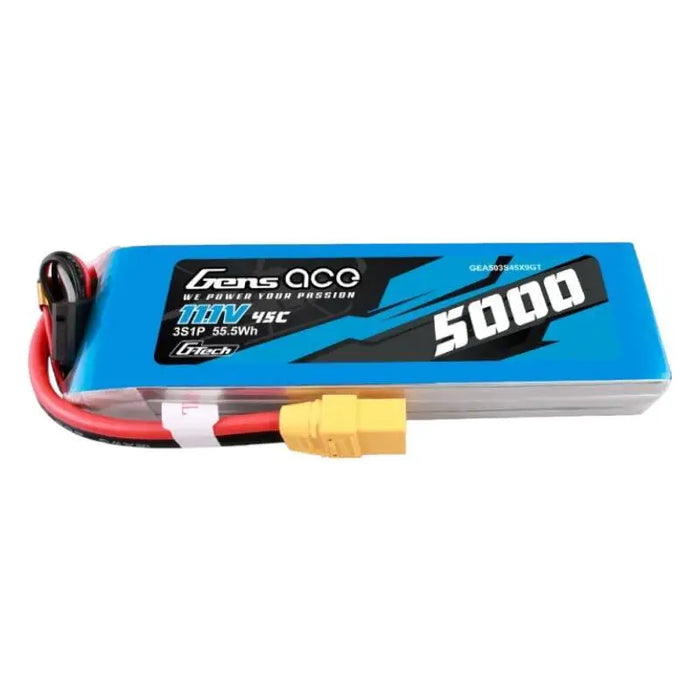 Gens ace G-Tech 5000mAh 11.1V 45C 3S1P lipo battery with XT90 Plug - Lithium and NiMH<<<Batteries<<<RC