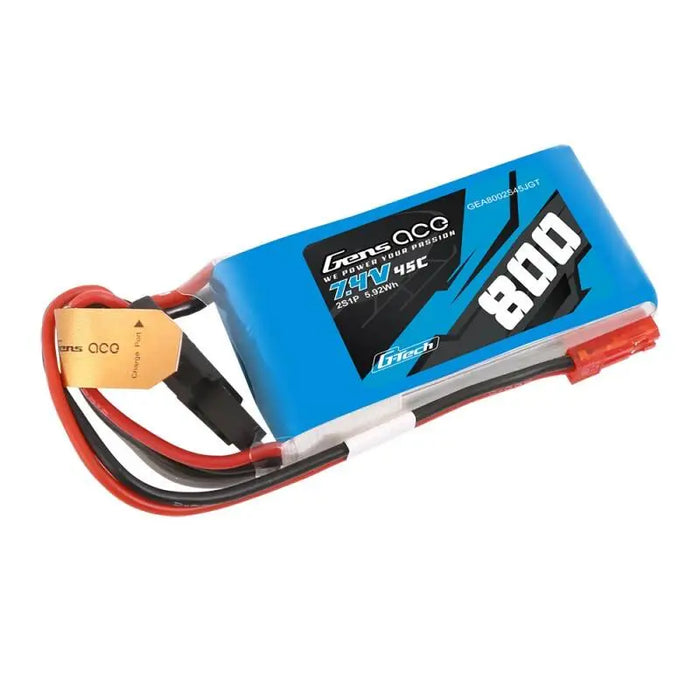 Gens ace G-Tech Lipo 800mah 7,4V 45C 2S1P Lipo Battery Pack - Lithium and NiMH<<<Batteries<<<RC models<<<InnproXML