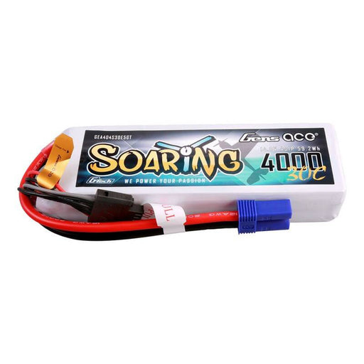 Gens ace G-Tech Soaring 4000mAh 14.8V 30C 4S1P Lipo Battery - Lithium and NiMH<<<Batteries<<<RC models<<<InnproXML