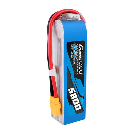 Gens ace 5800mAh 60C 18.5V 5S1P Lipo Battery Pack with XT90 plug