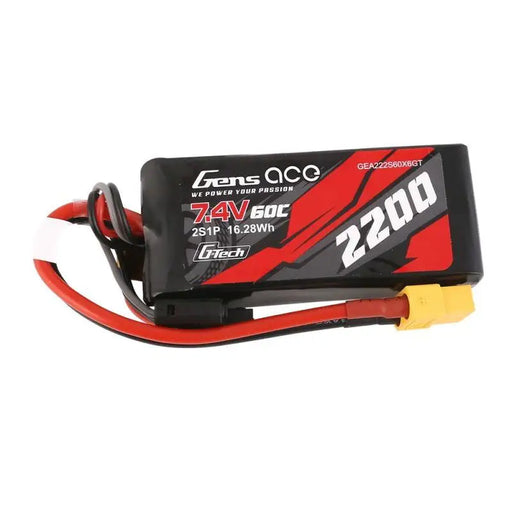 GensAce G-Tech LiPo 2200mAh 7.4V 60C 2S1P XT60 Battery - Lithium and NiMH<<<Batteries<<<RC models<<<InnproXML