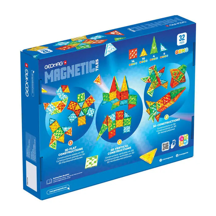 Geomag Gems Rocket 32 magnetic tiles - Blocks and construction sets<<<Toys<<<InnproXML