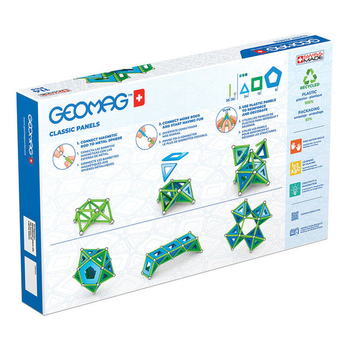 Classic Panels Recycled magnetic blocks 114 pieces GEOMAG GEO-473