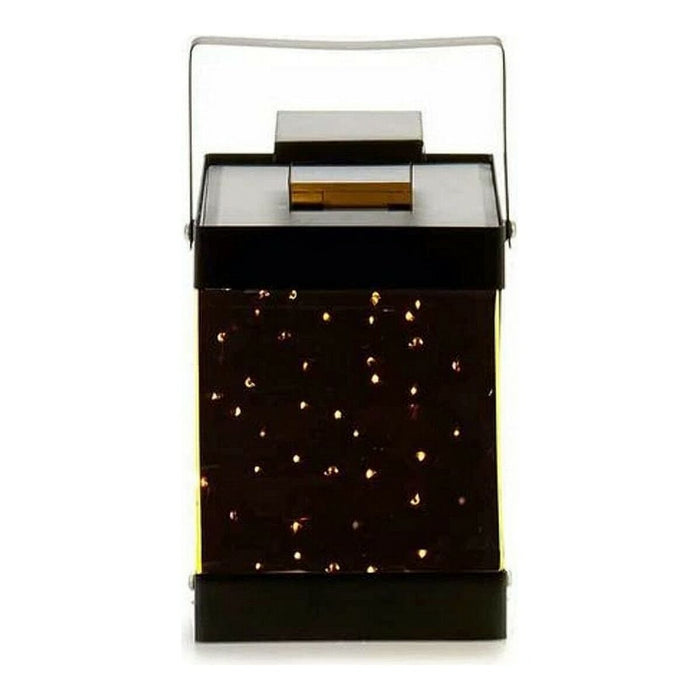 LED Lantern Gift Decor Black Mirror 12,5 x 18,5 x 12,5 cm Metal