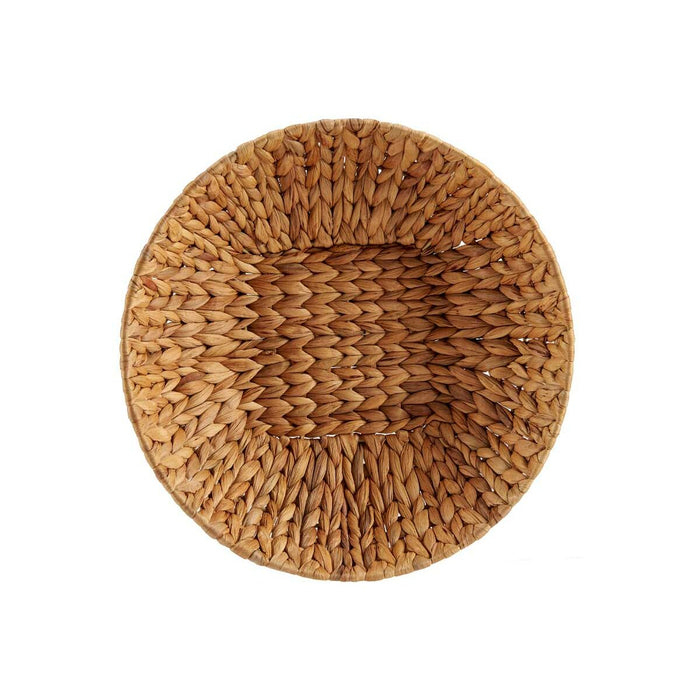 Centerpiece Gift Decor Brown Metal Water hyacinth 34 x 9 x 34 cm (12 Units)