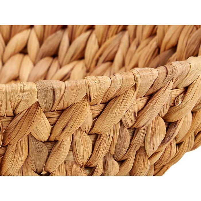 Centerpiece Gift Decor Brown Metal Water hyacinth 34 x 9 x 34 cm (12 Units)