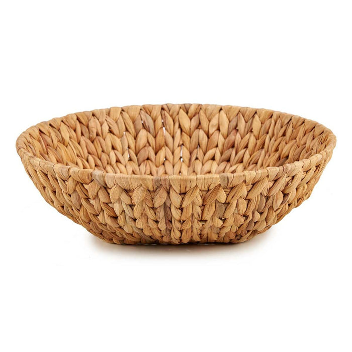 Centerpiece Gift Decor Brown Metal Water hyacinth 34 x 9 x 34 cm (12 Units)