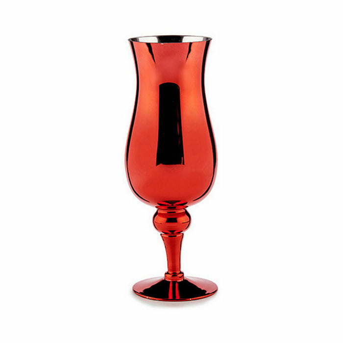 Candleholder Gift Decor Red Crystal 13,5 x 35 x 13,5 cm (6 Units)
