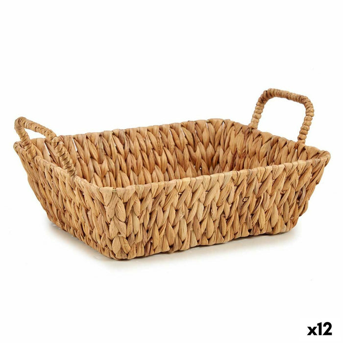 Centerpiece Gift Decor Brown Metal Water hyacinth 40 x 16 x 28,5 cm 42 x 16 x 28,5 cm (12 Units)