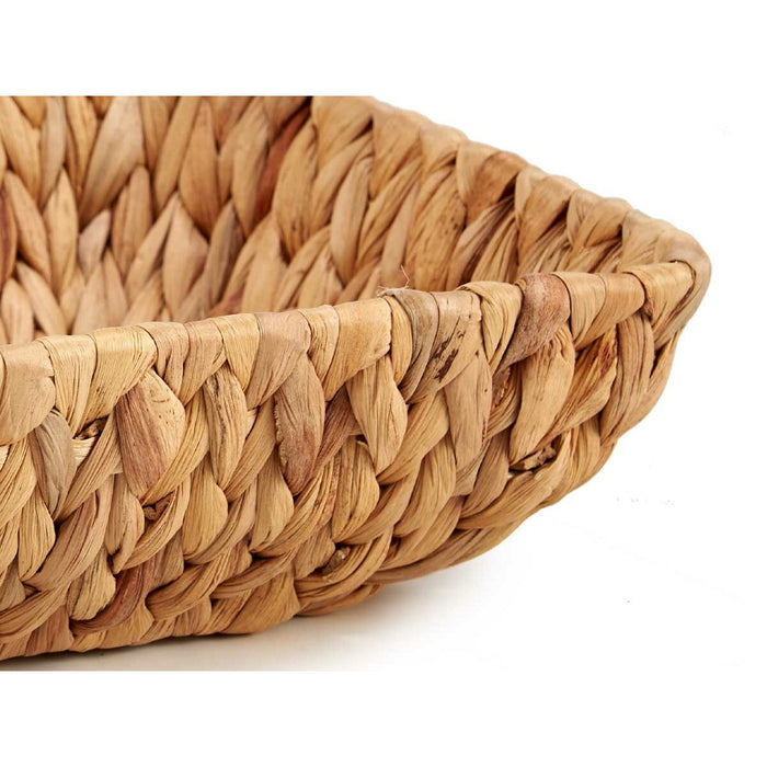 Centerpiece Gift Decor Brown Metal Water hyacinth 30 x 9 x 22 cm (12 Units)