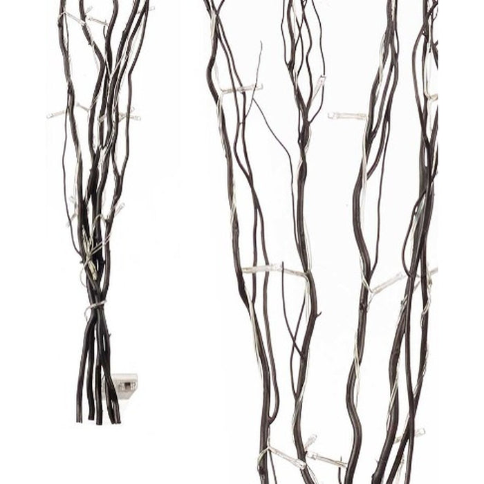 Bouquets Gift Decor Black Wood 20 x 90 x 6 cm LED Light (12 Units)