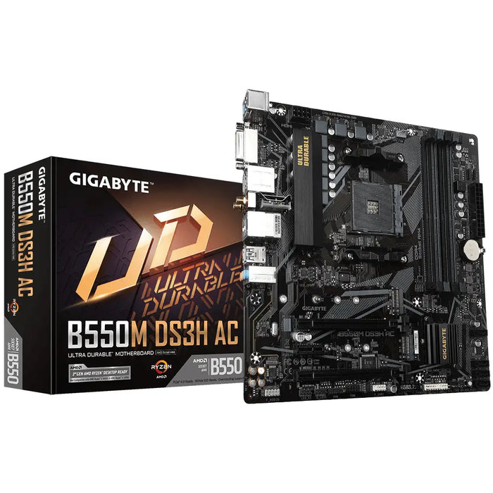 Gigabyte B550M DS3H Socket AM4 micro ATX AMD B550 - Дънни платки<<<Компютърни компоненти<<<ValiAPI