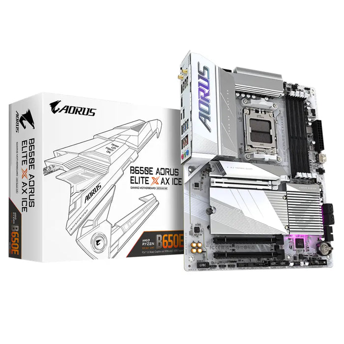 GIGABYTE B650E AORUS ELITE X ICE motherboard - Дънни платки<<<Компютърни компоненти<<<ValiAPI&&&Дънни