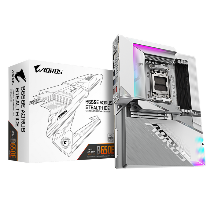 GIGABYTE B650E AORUS STEALTH ICE motherboard - Дънни платки<<<Компютърни компоненти<<<ValiAPI&&&Дънни