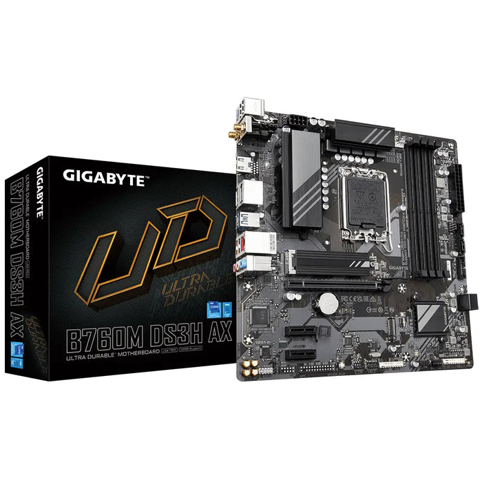 GIGABYTE B760M DS3H AX DDR5 motherboard - Дънни платки<<<Компютърни компоненти<<<ValiAPI&&&Дънни