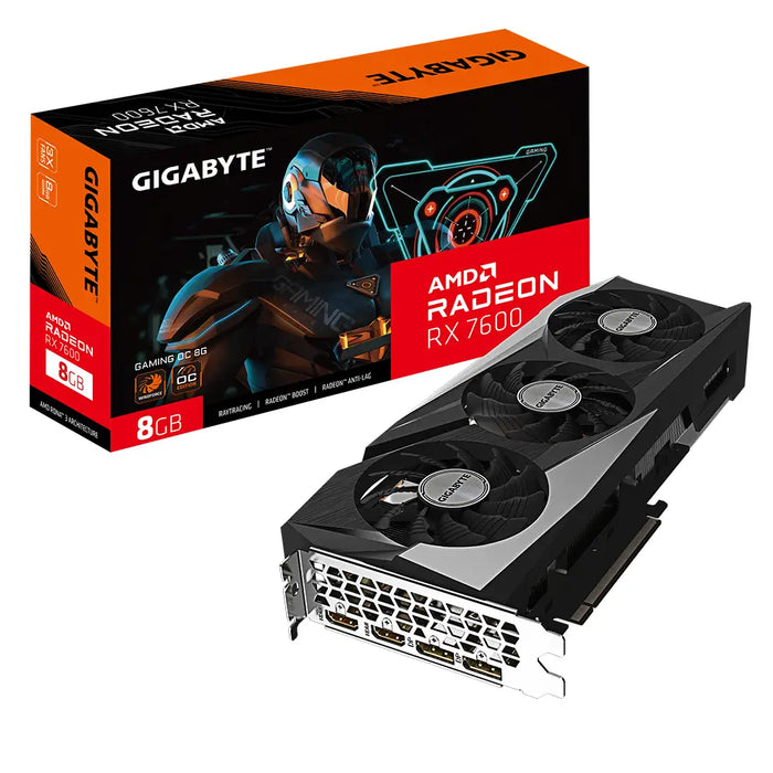 GIGABYTE Radeon RX7600 GAMING OC 8GB GDDR6 2xHDMI 2xDP - Видеокарти за настолни