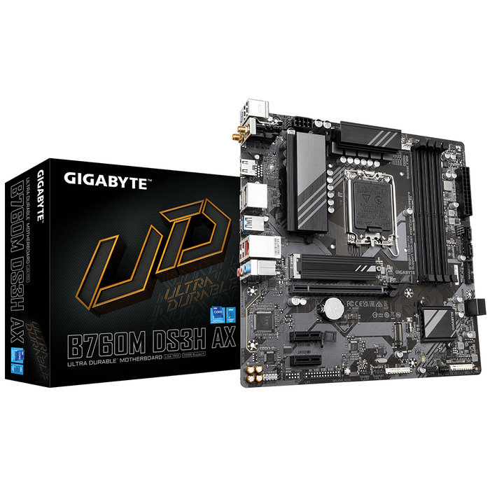 GIGABYTE B760M DS3H AX DDR5 motherboard
