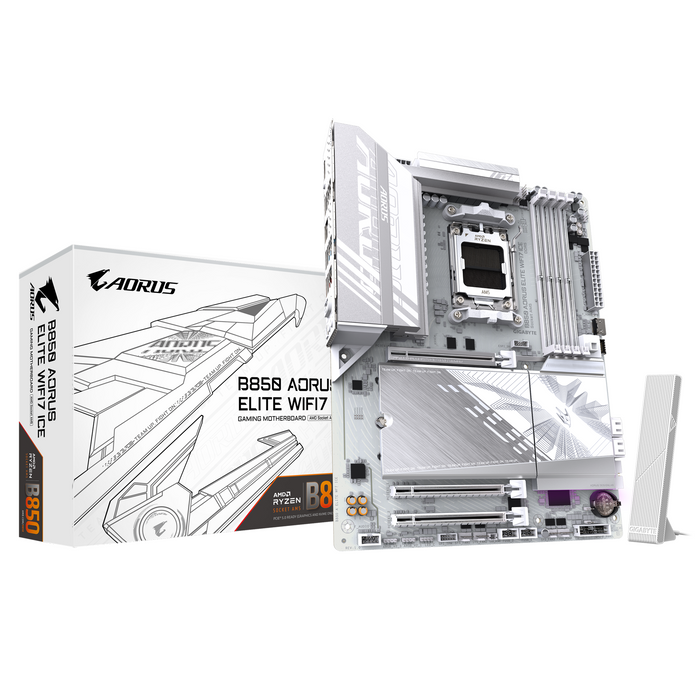 Motherboard GIGABYTE B850 AORUS ELITE ICE WIFI7 socket AM5