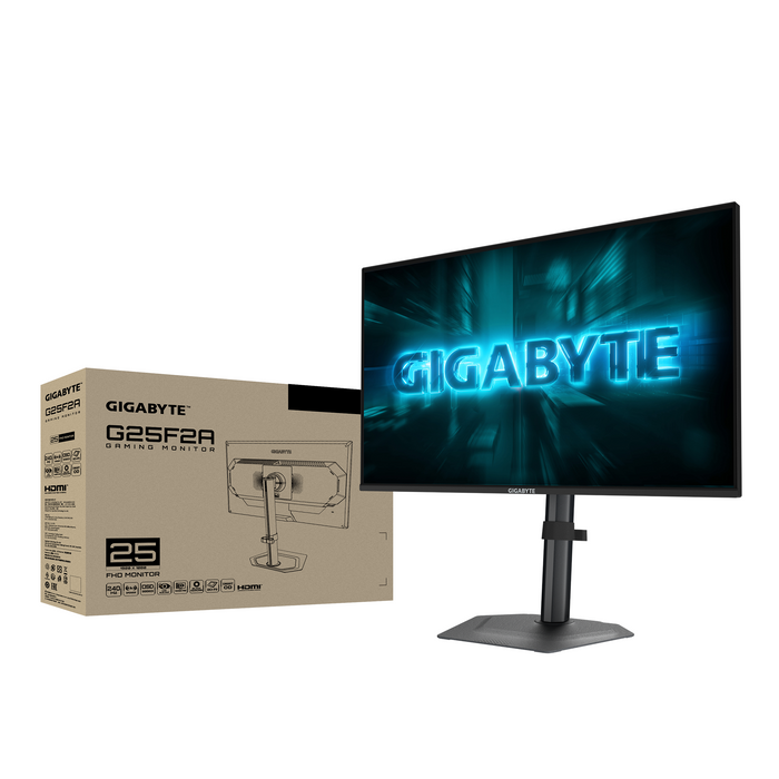 Gaming monitor GIGABYTE G25F2A - 24.5" SS IPS, Full HD(1920x1080), 240Hz, 1ms, FreeSync Premium