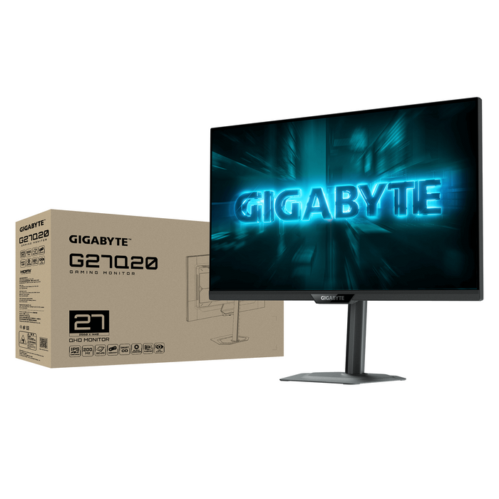 Gaming Monitor GIGABYTE G27Q20 - 27" SS IPS, QHD(2560 x 1440), 210Hz, 0.5ms, G-Sync, FreeSync Premium