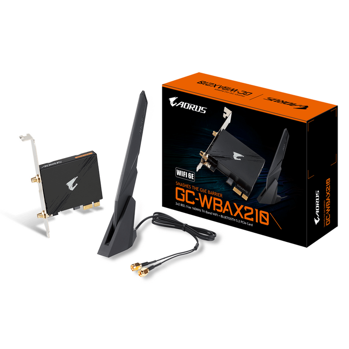 Wireless card GIGABYTE AORUS X210 Intel® WIFI 6E 2x2 802.11ax, Bluetooth 5.2